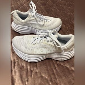 Hoka One One Bondi 8 Women’s Size 5.5 B Triple White